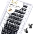 thumbnail image 1 of Lash Clusters B06 Extensiones de pestañas DIY 72 grupos de pestañas CD Curl B&Q pestañas Wispy Volume Lashes grupo individual DIY en casa (B06,D-8-16MIX), 1 of 4