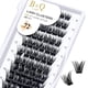 thumbnail image 1 of Lash Clusters B02 D Curl 0.630 in Extensiones de pestañas DIY 72 grupos de pestañas B&Q LASH Mega Volumen Pestañas individuales Extensiones de grupos de pestañas Wispy Individual Lashes Cluster DIY en, 1 of 4
