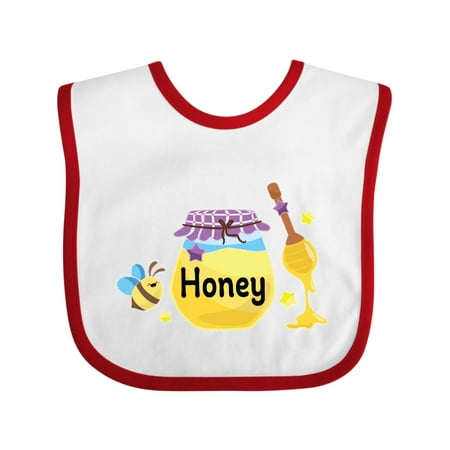

Inktastic Sweet As Honey with Honey Jar and Bee Gift Baby Girl Bib