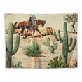 thumbnail image 5 of Orinice Cactus Cowboy Horse Tapestry Wall Hanging Unique Style for Home Decor, Living Room, Bedroom, Farmhouse - 4 Sizes Available 60x50inch, 5 of 6