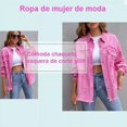thumbnail image 4 of Chamarra De Mezclilla Mujer Rasgada Suelto De Longitud Media, 4 of 8