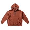 thumbnail image 5 of Men Waffle Knit Half Zip Hoodie Sevevn Long Sleeve Drawstring Hooded Sweatshirt With Front Kangaroo Pocket For Casual Daily Wear Outdoor Activities And Weekend Street Outfits, 5 of 6
