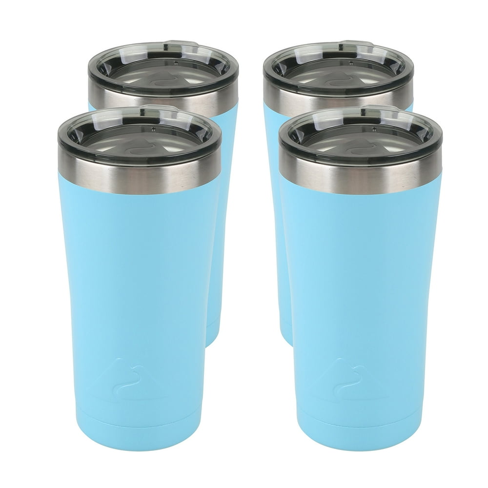 Ozark Trail 20 Ounces Stainless Steel Tumbler 16 Pack Teal Walmart