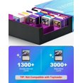 thumbnail image 4 of UAONO Card Storage Box for Trading Cards, 2400+ MTG Commander Deck Box With 24pcs Colorful Divider, Card Case Fits for Magic TCG PTCG Game Cards (Bla, 4 of 6
