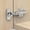 Full Overlay, variant on 10 Pack Frameless Inset Soft Close Concealed European Hinges, Self Closing Satin Nickel, 105 ° Open Angle 4D Adjustment, Speed Control, Clip On, Stainless Steel for Cabinet Door