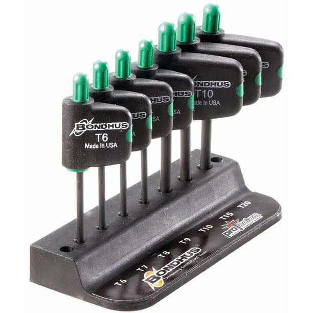 JUEGO DE 7 LLAVES TIPO TORX® EN BANDERA TF6 A TF20 CON BASE. BONDHUS 34445 Bondhus 34445