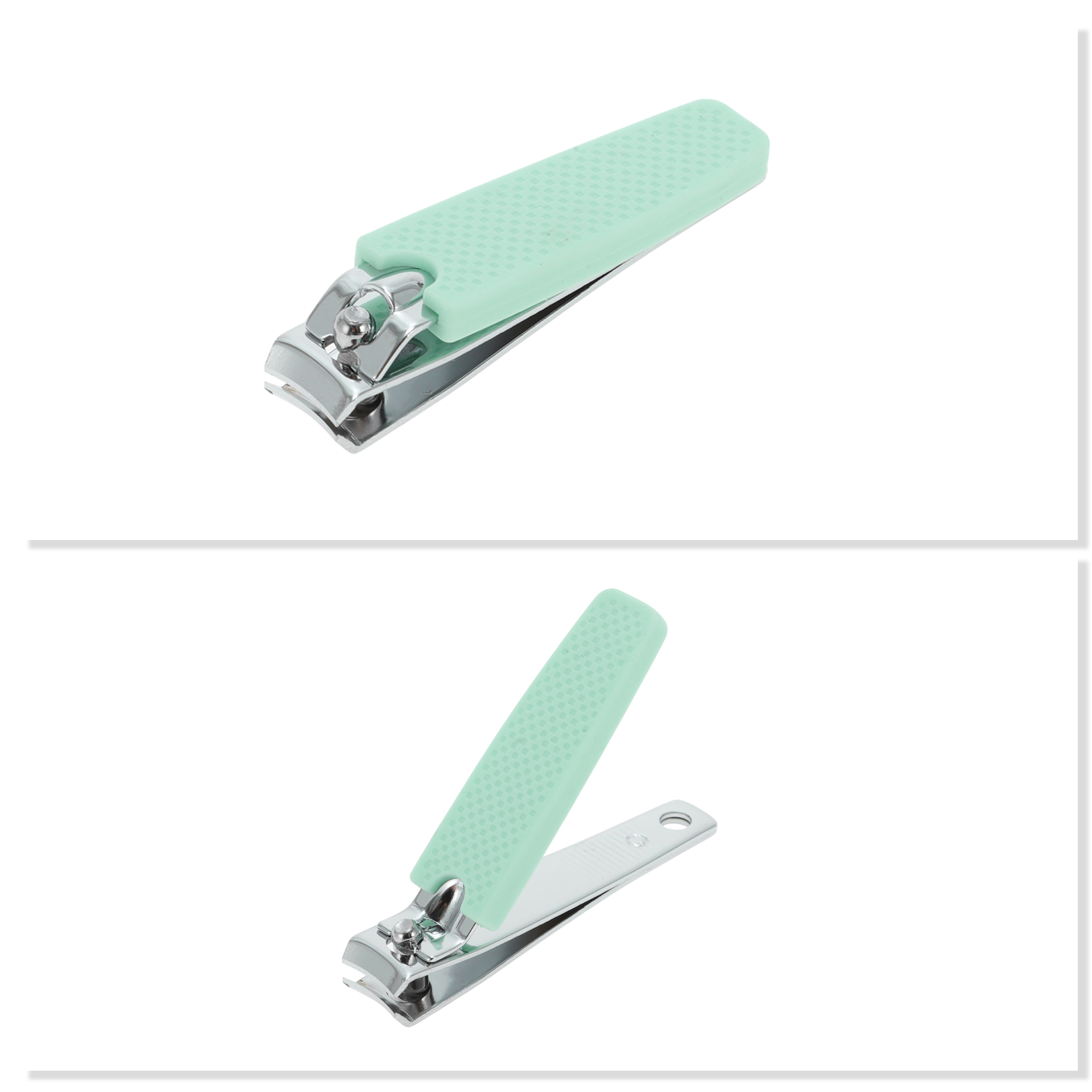 Unique Bargains Cute Box Nail Clipper Set for Women and Men 2 Pcs for Easy Use Green