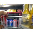 thumbnail image 5 of Organizador portátil de latas de refresco para estantes de nevera, soporte para latas de cerveza, contenedor de almacenamiento deslizante para nevera, plástico transparente, Juego de 2, 5 of 5
