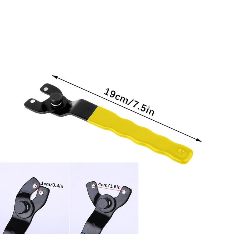 Grinder Wrench Universal Adjustable Grinder Spanner Wrench Lock nut Grinder WrenchSuitable for 4