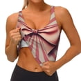 thumbnail image 3 of Yiaed Retro Bow Print Ladies Waistcoat Women Sports Vest Vest Sports Women Sports Top Yoga Vest for Women-X-Large, 3 of 8