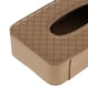 thumbnail image 3 of Caja de toallitas húmedas Tissuebox Caja de pañuelos cosméticos Dispensador de pañuelos con superficie de material cuero , paño de franela interior Beige DYNWAVEMX soporte para pañuelos para automóvil, 3 of 8