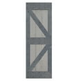 thumbnail image 2 of K Style 30 in. x 84 in. French Gray/Dark Gray Finished DIY Solid Wood Sliding Barn Door Slab, 2 of 4