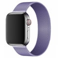 thumbnail image 1 of Correa para Apple Watch Series 6 / SE 38mm 40mm Mujer, Correa de Reloj de Malla Tejida de Acero Inoxidable Reemplazo de Correa Femenina para iWatch SE Series 6 5 4 3 2 1 38mm 40mm - Púrpura Claro, 42mm/44mm-Púrpura Claro-42mm/44mm oso de fresa Electrónica, 1 of 3