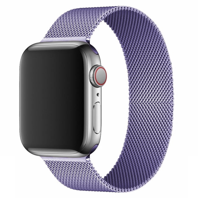 Correa para Apple Watch Series 6 / SE 38mm 40mm Mujer, Correa de Reloj de Malla Tejida de Acero Inoxidable Reemplazo de Correa Femenina para iWatch SE Series 6 5 4 3 2 1 38mm 40mm - Púrpura Claro, 42mm/44mm-Púrpura Claro-42mm/44mm oso de fresa Electrónica