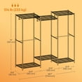 thumbnail image 2 of LEDREM Heavy-Duty Garment Rack with Adjustable Shelves & Hanging Rails , 68.7-Inch Wide Portable Closet , No-Tool Assembly , Ink Black, 2 of 5