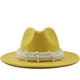 thumbnail image 1 of Sombrero de jazz elegante de estilo británico de moda, sombrero de copa de perla, sombrero de lana para mujer., 1 of 5