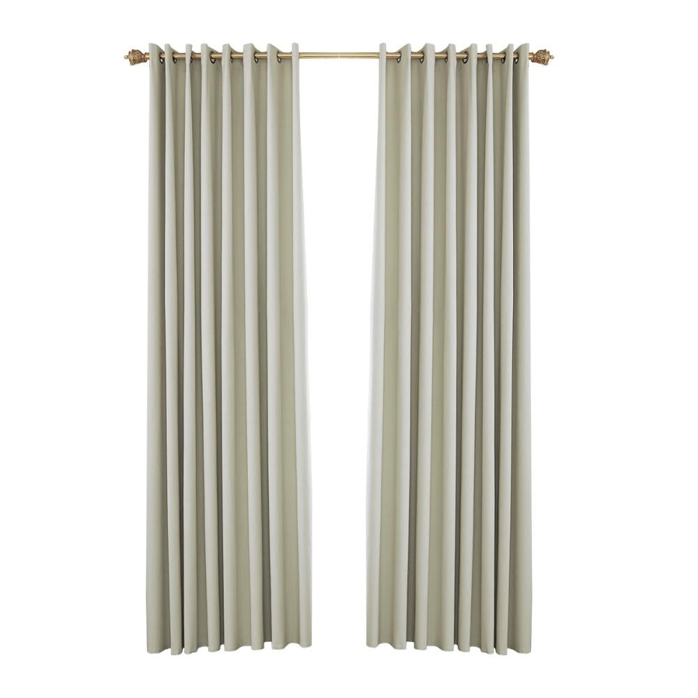 Beige Grommet Top Waterproof Outdoor Curtain for Patio, Porch, Gazebo, Pergola, 1 Panel, 52" W x 108" L