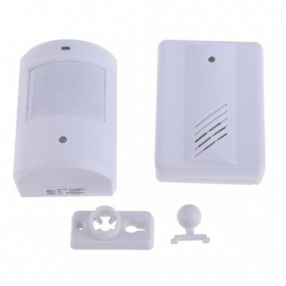 Soimiss Wireless Doorbell Chime White Classic Songs Security Alarm for Guests 1 Set
