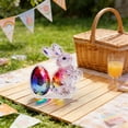 thumbnail image 3 of Decoraciones de Pascua, adornos de Pascua, decoraciones de escritorio de acrílico de conejo de Pascua, lindas figuras de conejo con huevo colorido para rellenar canastas de Pascua, regalos para niños,, 3 of 5