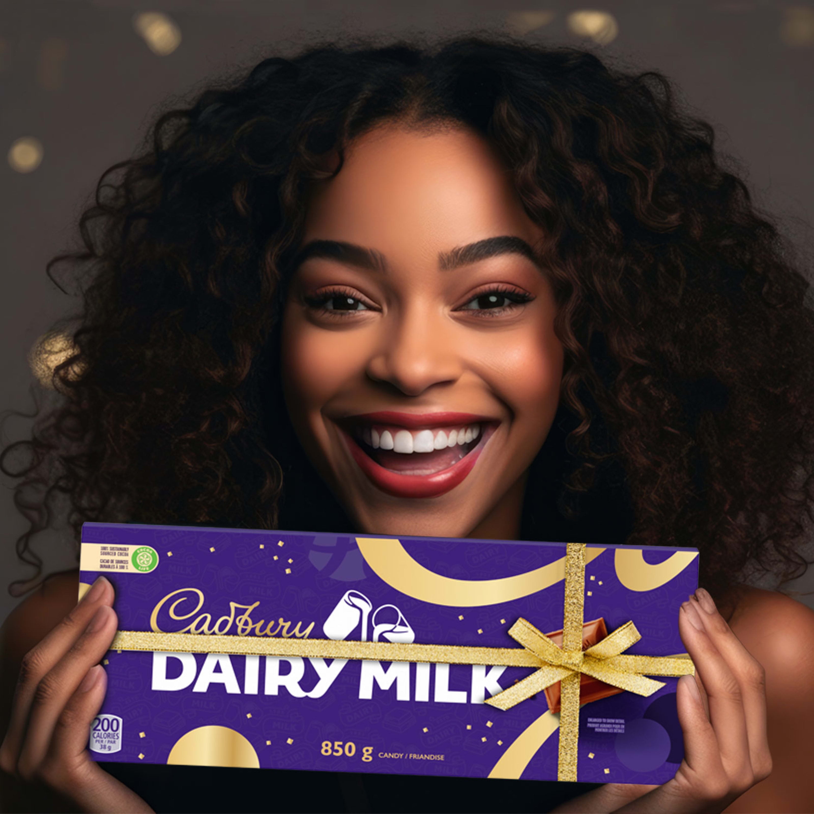 Cadbury Dairy Milk Chocolate Bar, Novelty Size, Holiday Gifts, Holiday Chocolate, 850 g