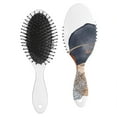 thumbnail image 2 of Floral Design Anti-Frizz Hair Comb - Gentle Detangling Brush with Round Bristles for Wet & Dry Hair, 2 of 5