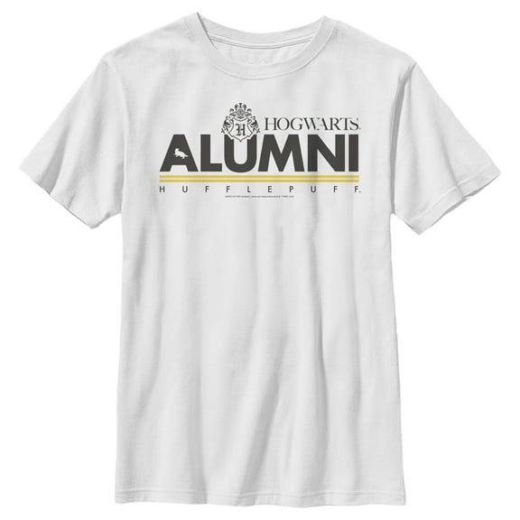 Boy's Harry Potter Hogwarts Alumni Hufflepuff  Graphic Tee White X Large