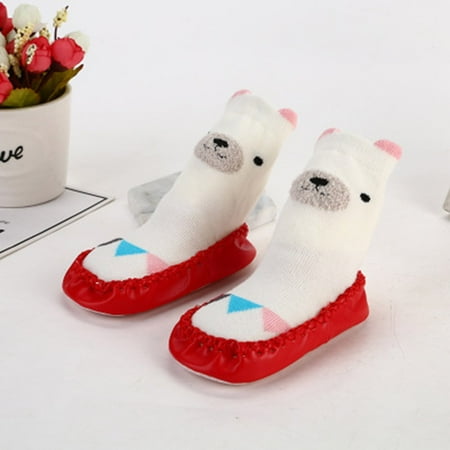 

TANGNADE baby essentials Kids Toddler Baby Girls Boys Cartoon Animal Thick Warm Anti-Slip Socks Slippers