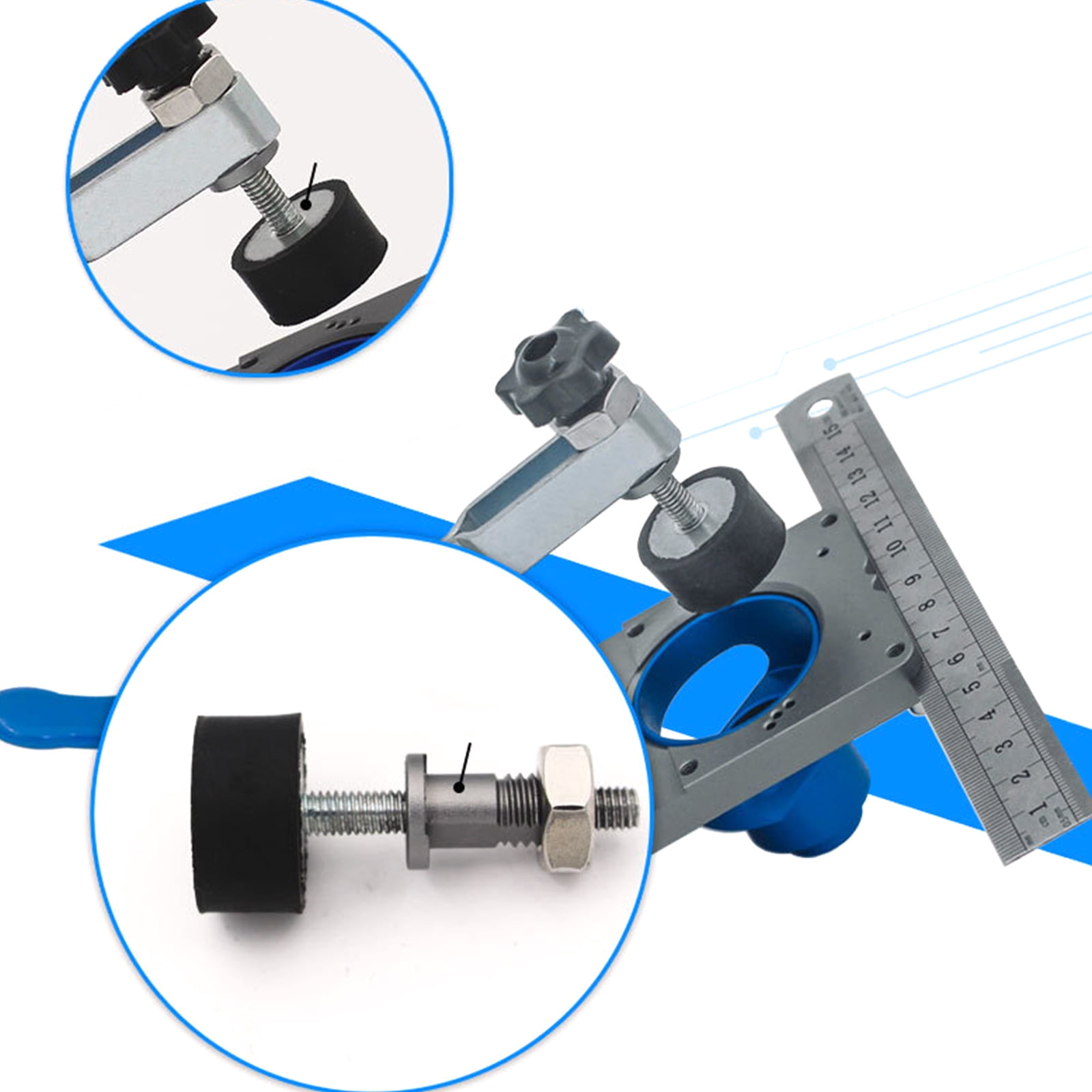 35mm Concealed Hinge Jig Boring Hole Drill Guide Cutter Bit Set Door Boring Hole Template and Bit for Cabinet Door