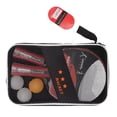 thumbnail image 1 of Table Tennis Paddles Balls Set, Portable Hard Wearing Elastic Feeling Comfortable Handle Pingpong Paddles And Balls Wood Rubber Sturdy  For Training Red,Black, 1 of 8