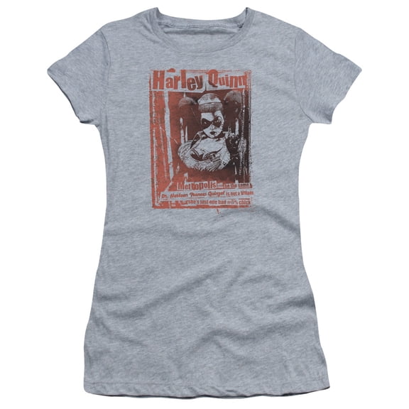 Batman  Dr Quinn S/S Junior Women's T-Shirt Sheer Athletic Heather