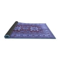 thumbnail image 2 of Ahgly Company Indoor Round Geometric Blue Traditional Area Rugs, 4' Round, 2 of 4