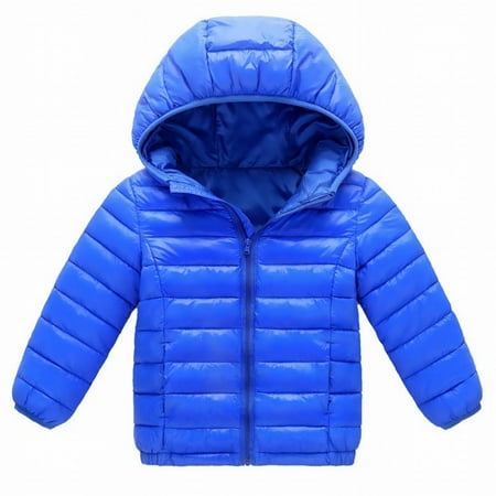 

Girl Cute Tops 6-7Years Blue Small And Medium Sized Boys And Girls Warm Cotton Padded Jacket Autumn And Winter Children S Light Down Cotton Clothes A-Blue