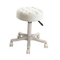 thumbnail image 4 of Nail Beauty Pulley Work Chair Swivel SPA Stool for Bars Massage Coffee Shops White, 4 of 9