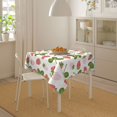 thumbnail image 4 of Wukai Strawberry Floral Waterproof Tablecloth for Kitchen Dining, Fits Square Tables for 2-4 Seats -54"x54", 4 of 7