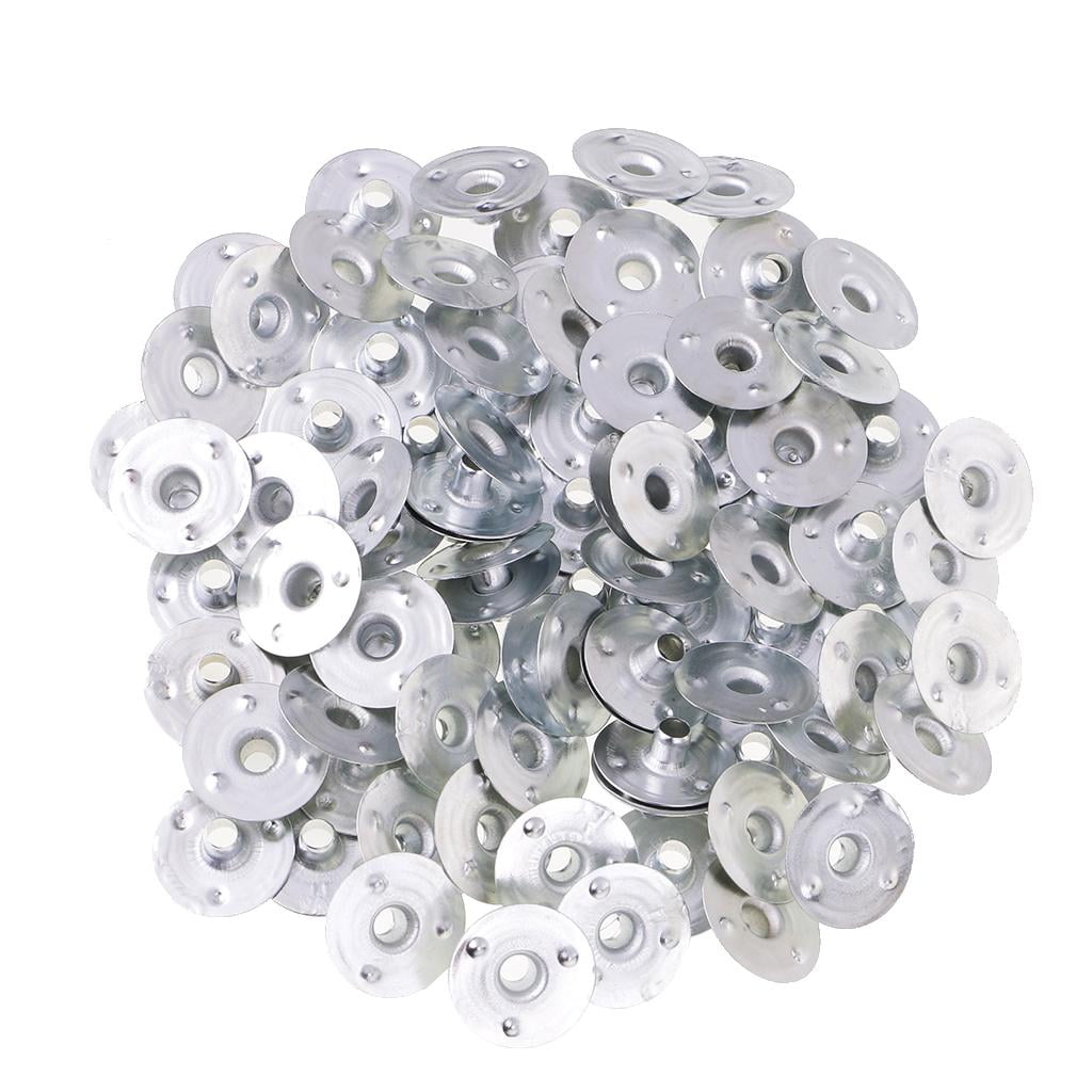 GUOOL 5- 500 Pieces Metal Candle Wick Sustainers Tabs Base for Candle Making 6 Pcs
