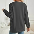 thumbnail image 4 of Women's 2024 Lightweight Sweatshirt With Side Slit Soft Crew Neck Pullover Long Sleeve Tops Fall Sweatshirts Women Zip up Hoodie Athletic Athletic Hoodies Large Womens Sweatshirt No Hood Juniors, 4 of 8