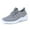 Gray, variant on Breathable Woven Women's Shoes, Convenient Elastic Shoelaces, No Tying, Soft Sole, Strong Support, No Pressure, Meet Daily/Commuting/Light Walking Needs