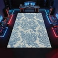 thumbnail image 4 of Coastal Corals Rug 4x6ft Area Rugs Retro Blue and White Rugs Soft Non Slip Washable Non Shedding Indoor Carpet for Living Room Bedroom Home Entrance Foyer Decor, 4 of 6
