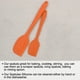 thumbnail image 5 of Silicona Espátula Juego 2uds Calor Resistente Cocina Goma Tornero Anti-adherente Espátula para Cocinar Hornear y Mezclar naranja, 5 of 7