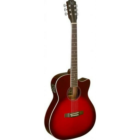 JN Guitars Auditorium Acoustic-Electric Guitar - Redburst - BES-ACE TRB