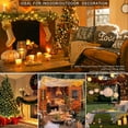 thumbnail image 7 of Extendable 33FT 100 LED String Lights Outdoor Indoor, Super Bright Christmas Lights, Waterproof 8 Modes Plug in Fairy Lights for Xmas Tree Bedroom Party Wedding Garden, Warm White, 7 of 7