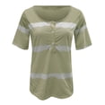 thumbnail image 3 of Pompotops Mode Femme Décontracté Ample Imprimé Col en V T-Shirt Blouse, 3 of 5