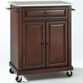 thumbnail image 4 of Crosley Furniture Wood Portable Kitchen Cart in Mahogany/Silver, 4 of 7