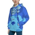 thumbnail image 4 of Kids Blue'S Clues Hooded Sweatshirt 3D Pullover Hoodie for Girls Boys with Pocket, 4 of 8