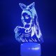 thumbnail image 1 of Luz nocturna Singer Arianas 3D LED colorida para dormitorio de niños, 1 of 2