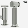 thumbnail image 6 of VIGO Cass Double Handle 8 in. Widespread Bridge Kitchen Faucet with Pull-Out Sprayer in Stainless Steel-VG02051ST, 6 of 15