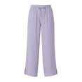thumbnail image 7 of Neewe Women's Sun Protection Pants UPF 50+elastic Waistband Drawstring Side Pockets Straight Tube Side Slit Pants for Women, 7 of 7