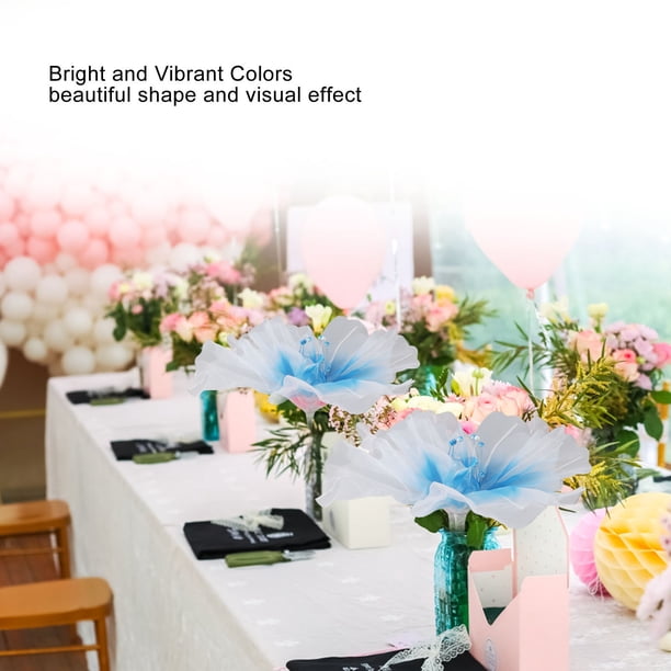 Gauze Flower Bouquet With Pearl, Reusable Artificial Flowers