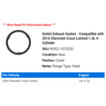 thumbnail image 2 of Outlet Exhaust Gasket - Compatible with 2016 Chevy Cruze Limited 1.4L 4-Cylinder, 2 of 2