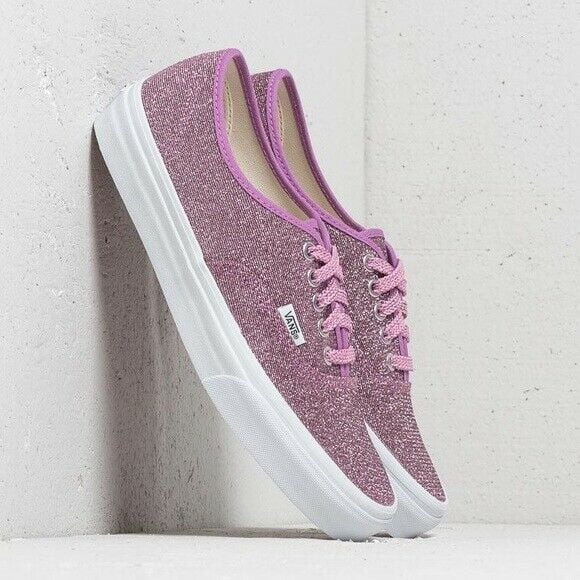 pink glitter vans shoes